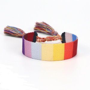 Pride Woven Bracelet Adjustable Bracelet.